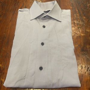 David Donahue dress shirt. 15.5, 34-35. Blue.